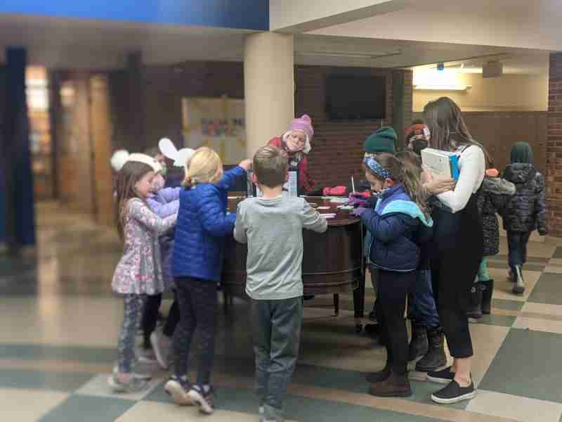 Second graders at the OMP School nominate friends who have done kind and inclusive things